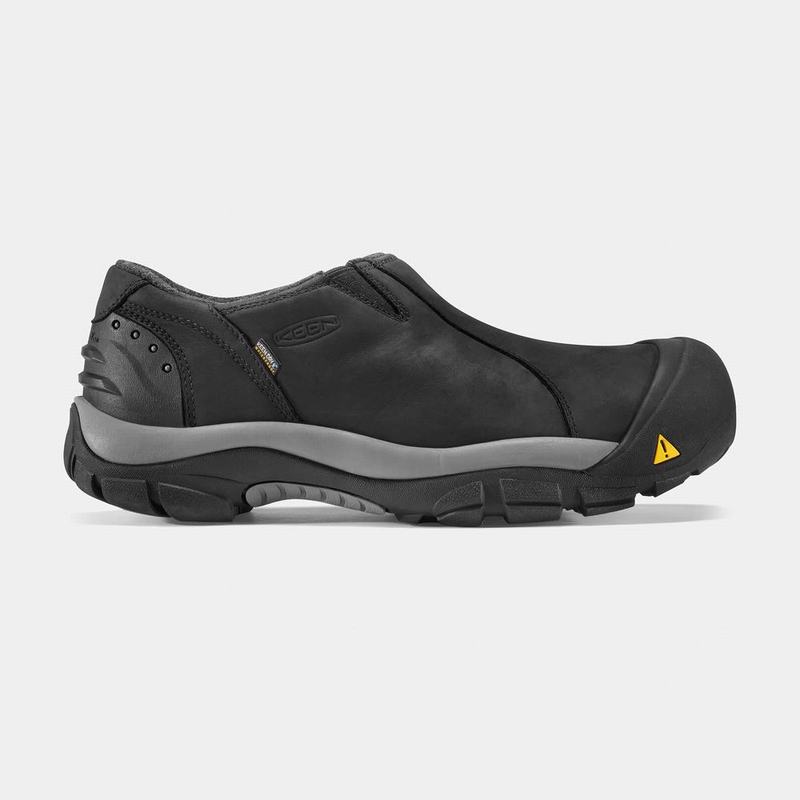 Slip On Keen Brixen Waterproof Bajos Para Hombre Negros - Zapatos Keen Mexico (563012-IQT)